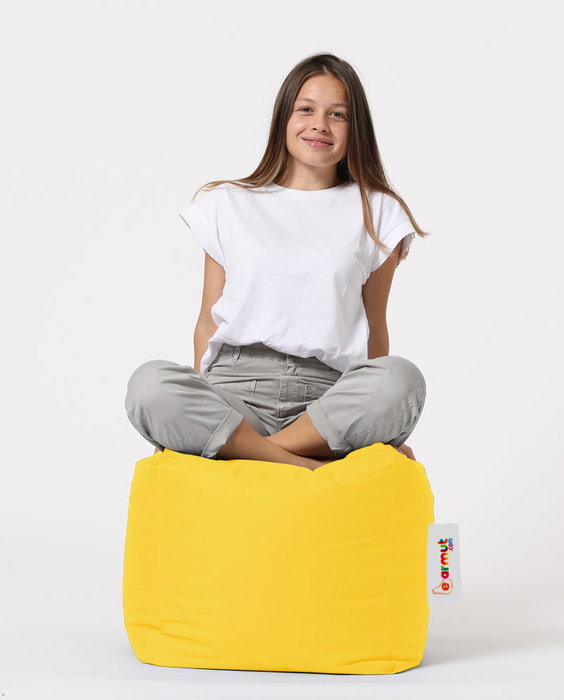 Atelier Del Sofa Square Pouf - Amarillo